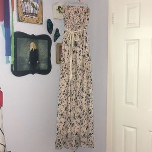 Floral print long dress